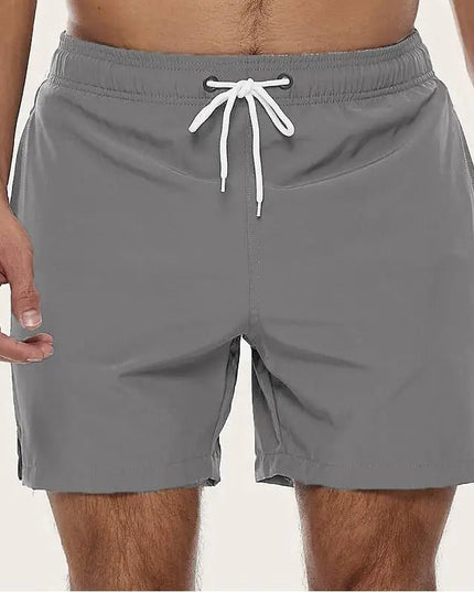 Men's Quick-Dry Swim Shorts with an Elastic Waistband