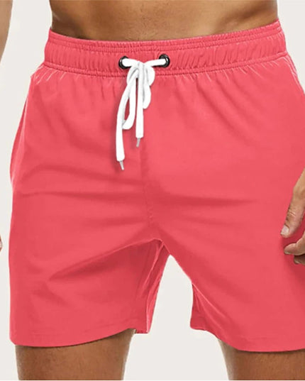 Men's Quick-Dry Swim Shorts with an Elastic Waistband