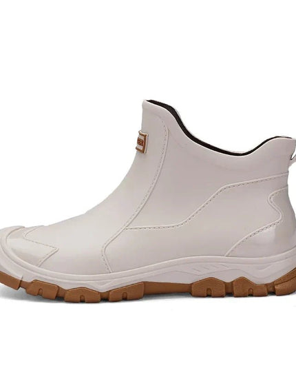 Men's Rubber Rain Boots with a Reinforced Toe