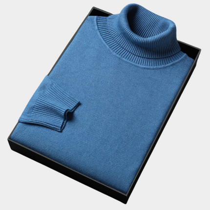 Men's Slim Fit Turtleneck Knit Pullover Sweater