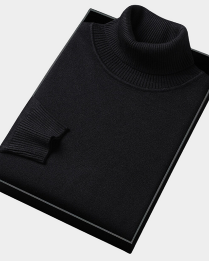 Men's Slim Fit Turtleneck Knit Pullover Sweater
