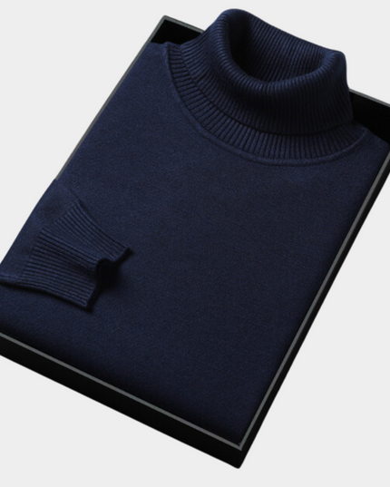 Men's Slim Fit Turtleneck Knit Pullover Sweater