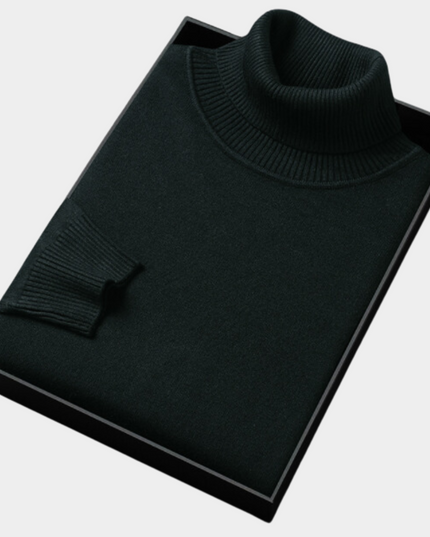 Men's Slim Fit Turtleneck Knit Pullover Sweater