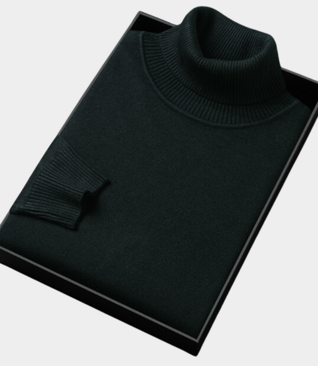 Men's Slim Fit Turtleneck Knit Pullover Sweater