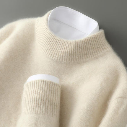 Men's Soft Pullover with Raglan Seams and a Ribbed Hem