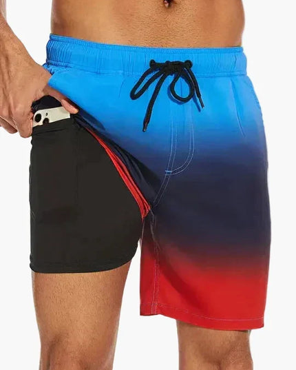 Men's Swim Shorts with a Built-In Compression Liner
