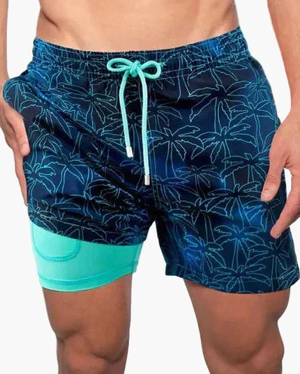 Men's Swim Shorts with a Built-In Compression Liner