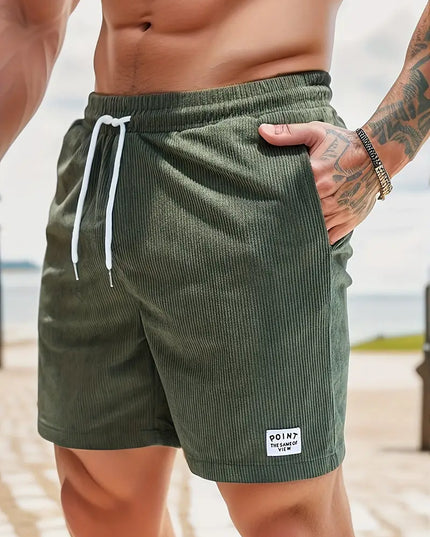 Men's Swim Shorts with an Elastic Drawstring Waist