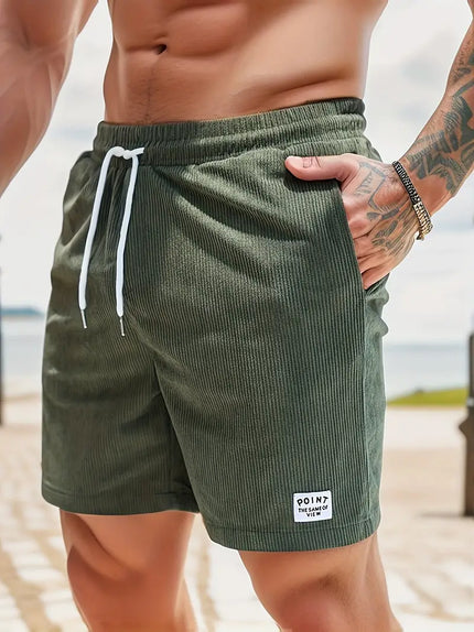 Men's Swim Shorts with an Elastic Drawstring Waist