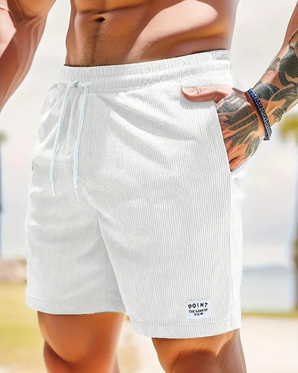 Men's Swim Shorts with an Elastic Drawstring Waist
