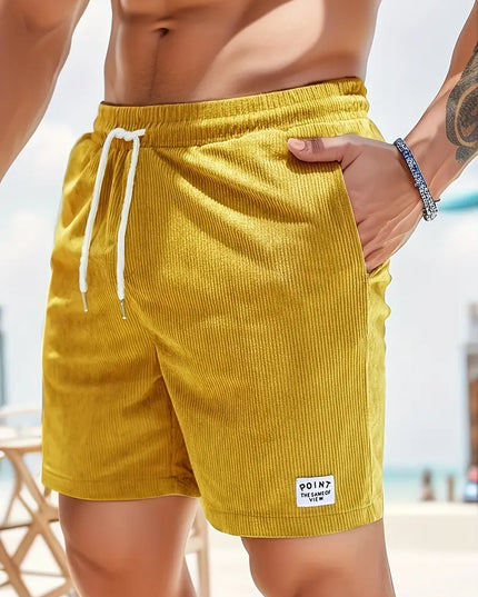 Men's Swim Shorts with an Elastic Drawstring Waist