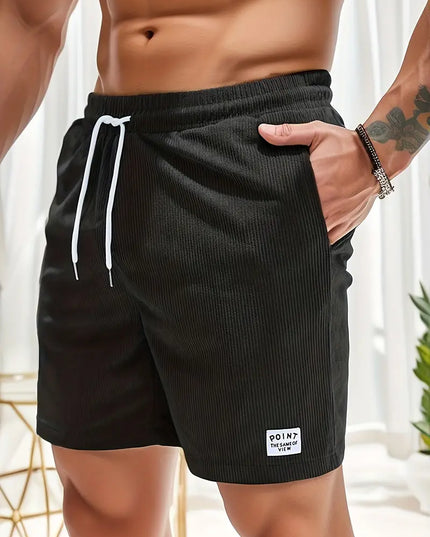 Men's Swim Shorts with an Elastic Drawstring Waist
