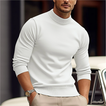 Men's Turtleneck Sweater in a Fitted Cut