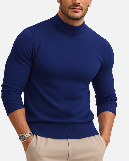 Men's Turtleneck Sweater in a Fitted Cut