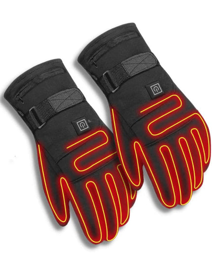 Men's Winter Gloves with Battery Heating and Touchscreen Tips
