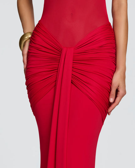 Women Cocktail Sweetheart Halter Maxi Dress