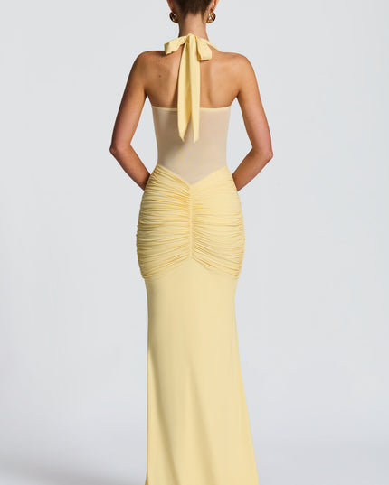 Women Cocktail Sweetheart Halter Maxi Dress
