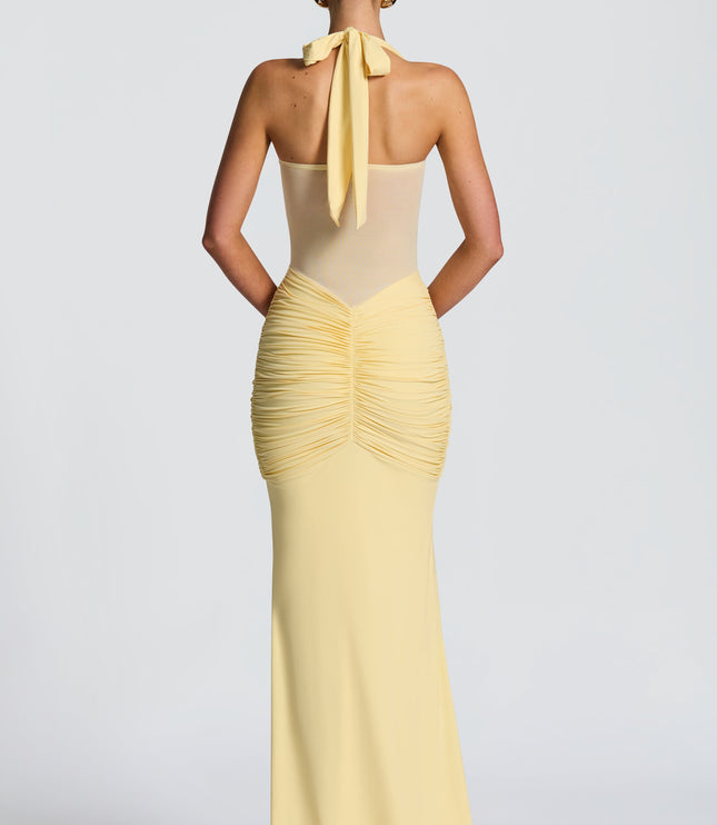 Women Cocktail Sweetheart Halter Maxi Dress
