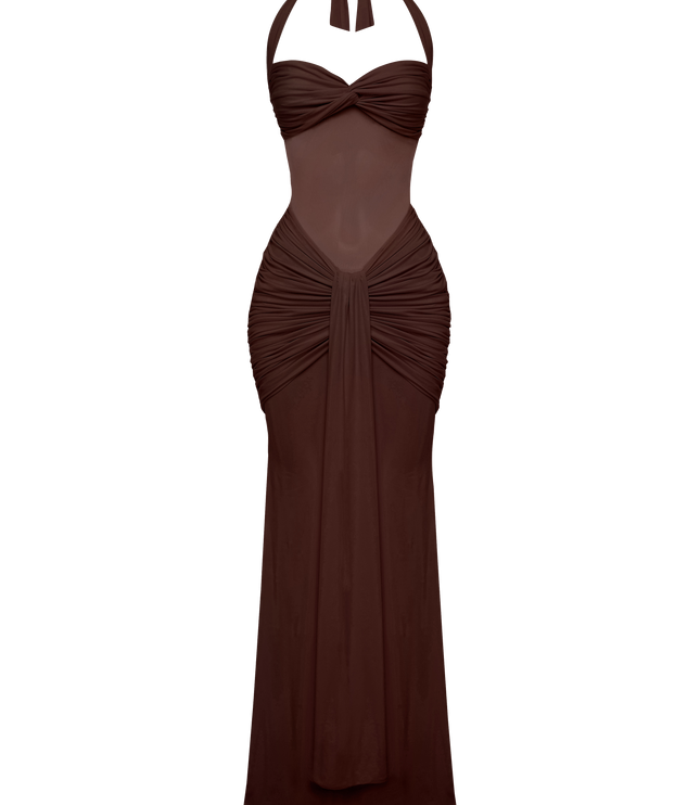 Women Cocktail Sweetheart Halter Maxi Dress