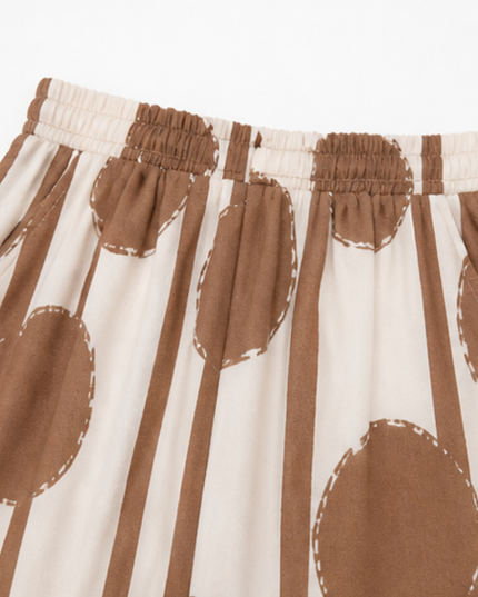 Women's 2 Piece Asymmetric Top and Wide Leg Pants