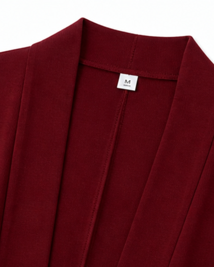 Women's 3-Piece Wide-Leg Pants Set with Drape Cardigan