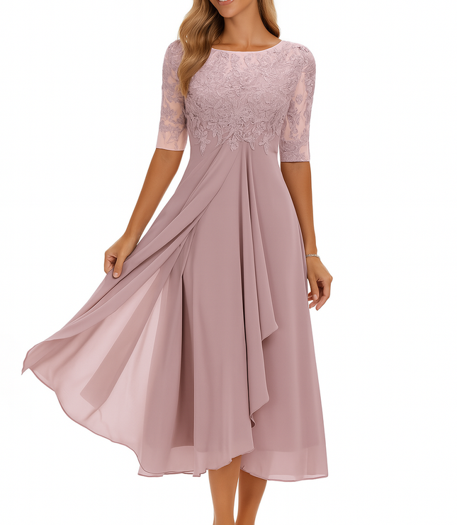 Women's A-Line Summer Midi Cocktail Party Dress