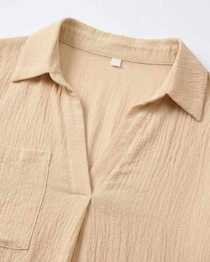 Women's Adjustable Drawstring Beach Cover-Up Shirt Dress