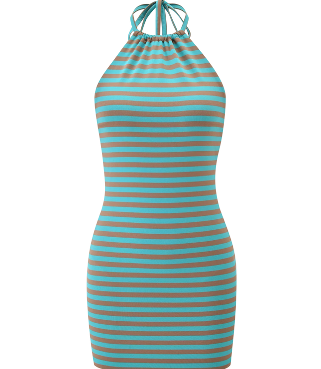 Women's Aqua Satin Ruched Mini Homecoming Party Dress