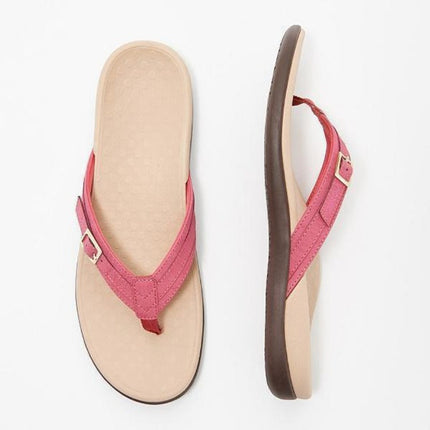 Women's Arch Support Sandals with an Adjustable Buckle