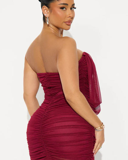 Women's Bodycon Square Neck Homecoming Mini Dress