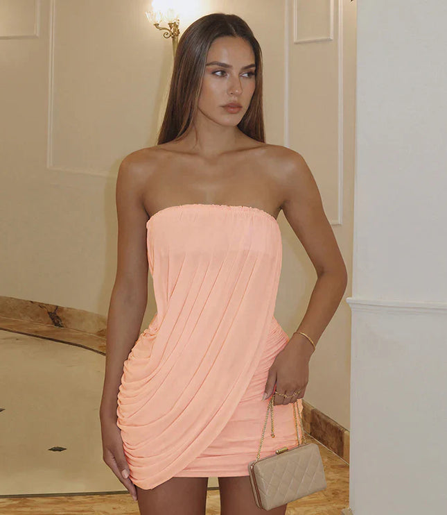 Women's Bodycon Square Neck Homecoming Mini Dress