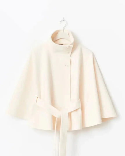 Women's Cape Silhouette Structured Layering Jacket