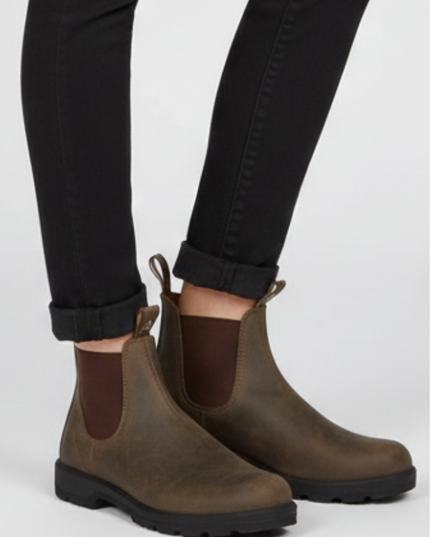 Women's Chelsea Boots with Front and Back Pull Tabs