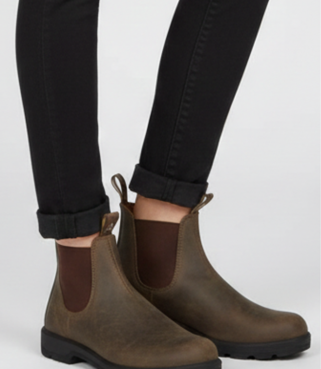 Women's Chelsea Boots with Front and Back Pull Tabs