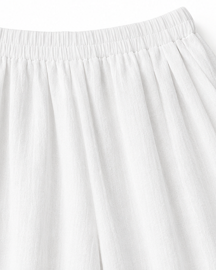 Women's Co-Ord Set with Asymmetric Top and Wide-Leg Pants