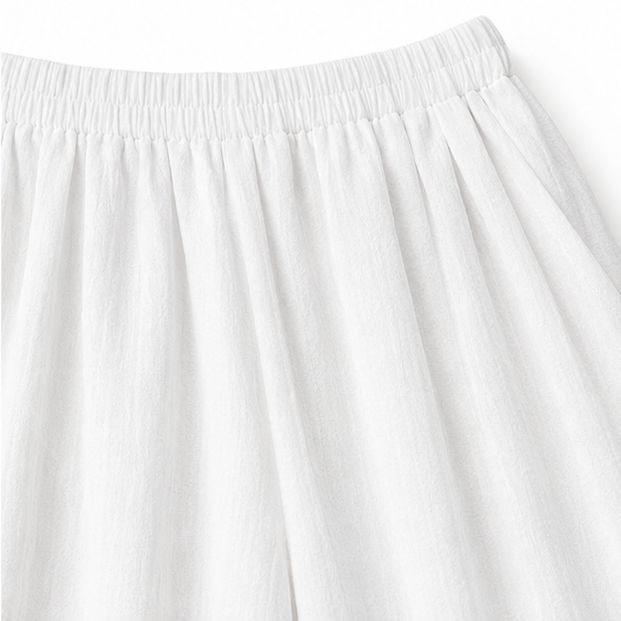 Women's Co-Ord Set with Asymmetric Top and Wide-Leg Pants