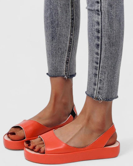 Women's Comfort Sandals with an Open Toe and Slingback Strap