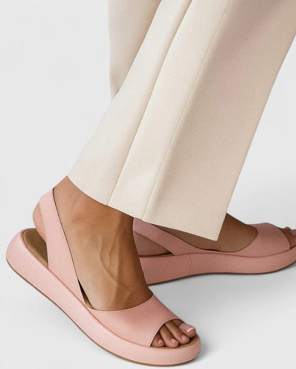 Women's Comfort Sandals with an Open Toe and Slingback Strap