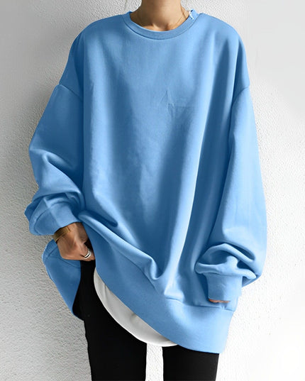 Women's Cotton Sweater in an Oversized, Dropped-Shoulder Fit