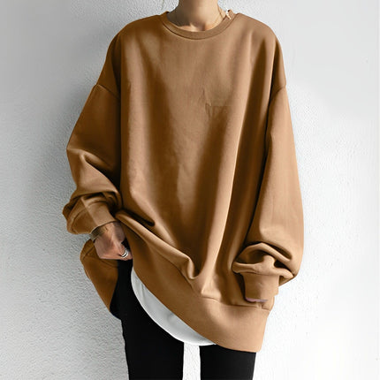 Women's Cotton Sweater in an Oversized, Dropped-Shoulder Fit