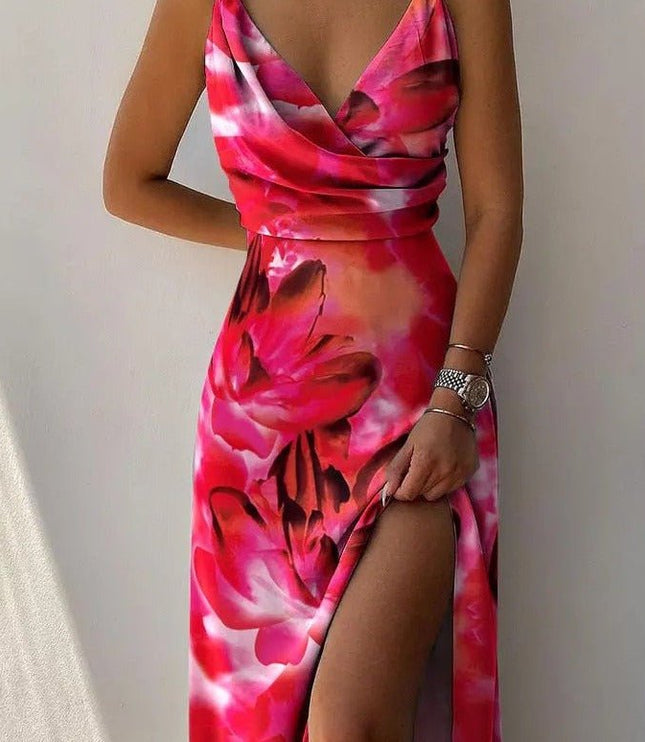 Women's Cocktail Maxi Dress Cowl Neck Spaghetti Strap - product image 1
