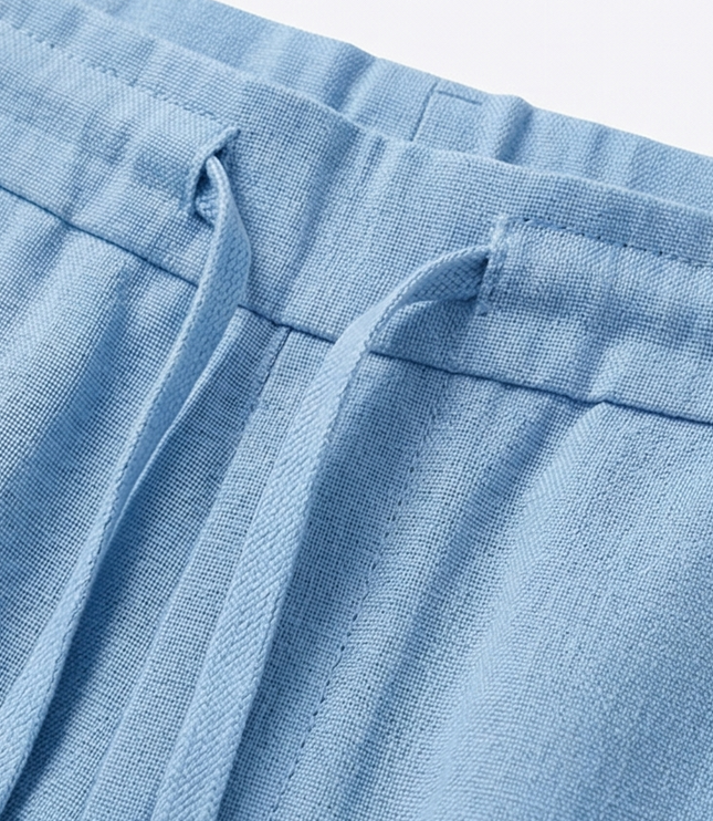Women's Cropped Relaxed Fit Drawstring Summer Pants