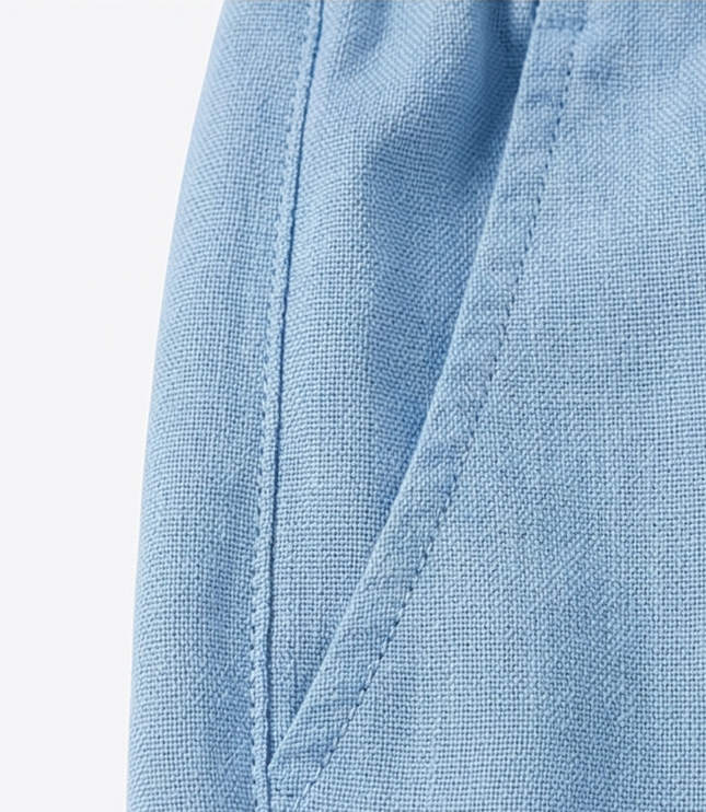 Women's Cropped Relaxed Fit Drawstring Summer Pants