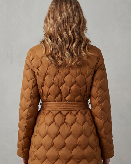 Women's Diamond Quilted Padded Winter Puffer Jacket