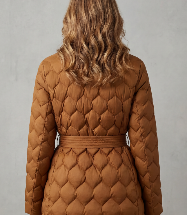 Women's Diamond Quilted Padded Winter Puffer Jacket
