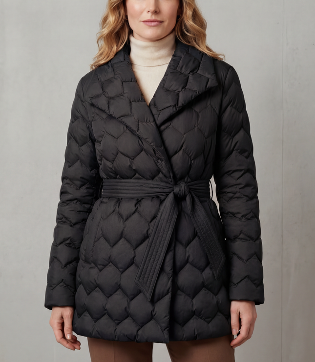 Women's Diamond Quilted Padded Winter Puffer Jacket