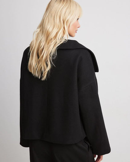 Women's Double Breasted Structured Layering Jacket