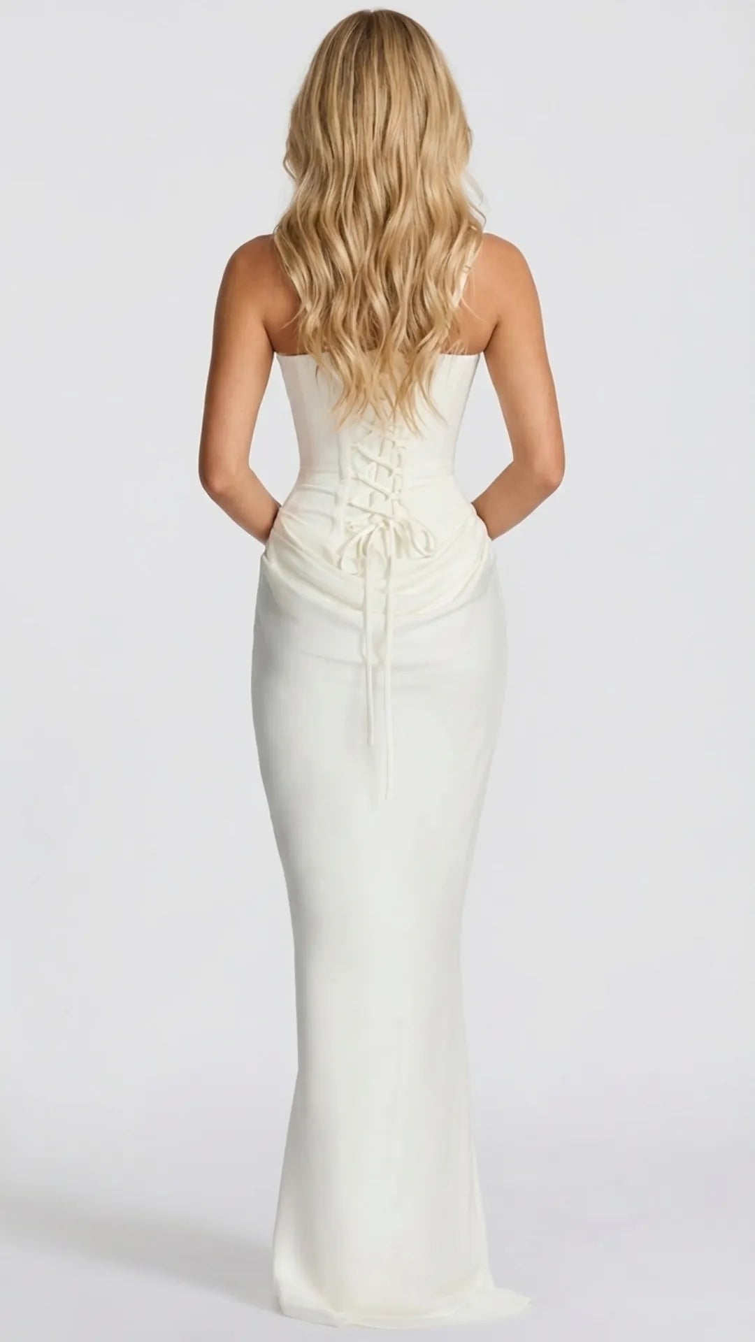 Women Draped Corset Sleeveless Maxi Dress - product image 10