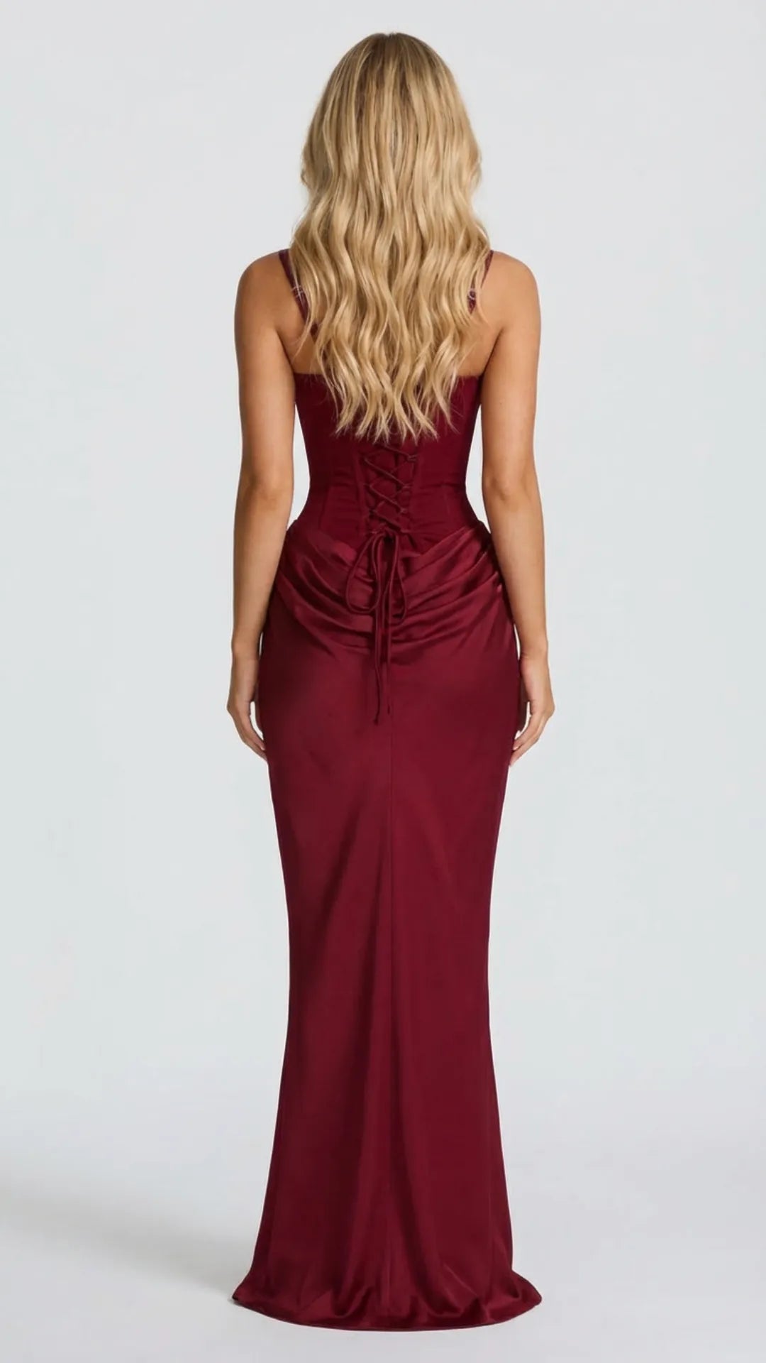 Women Draped Corset Sleeveless Maxi Dress - product image 11