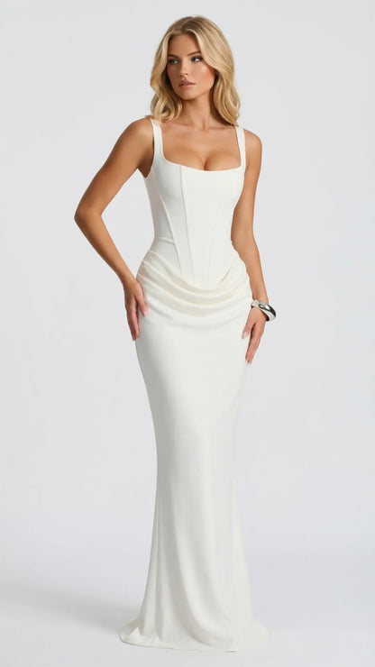 Women Draped Corset Sleeveless Maxi Dress - product image 9